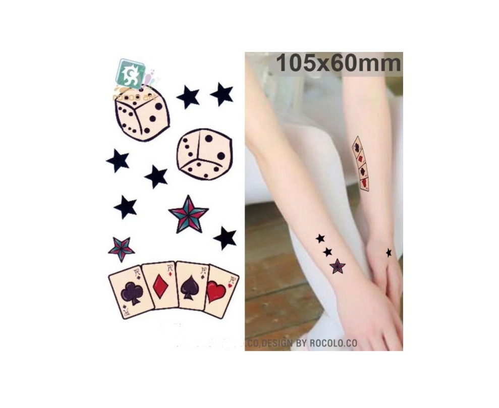 Express Yourself with 10 Unique Removable Tattoo Stickers