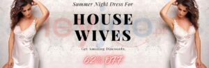 summer Night Dress For Housewives